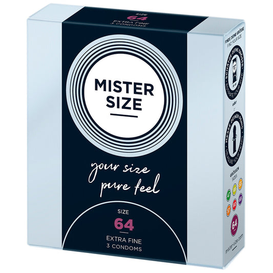 Mister Size 64mm Your Size Pure Feel Condoms 3 Pack Mister Size 64mm Your Size Pure Feel Condoms 3 Pack - UABDSM