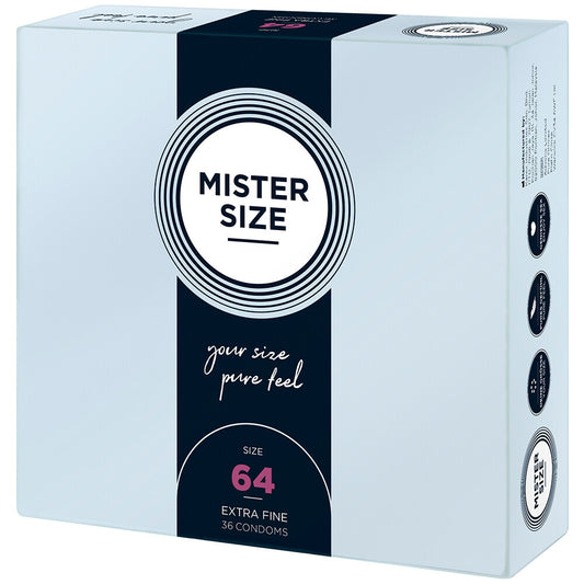 Mister Size 64mm Your Size Pure Feel Condoms 36 Pack Mister Size 64mm Your Size Pure Feel Condoms 36 Pack - UABDSM