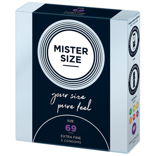 Mister Size 69mm Your Size Pure Feel Condoms 3 Pack Mister Size 69mm Your Size Pure Feel Condoms 3 Pack - UABDSM