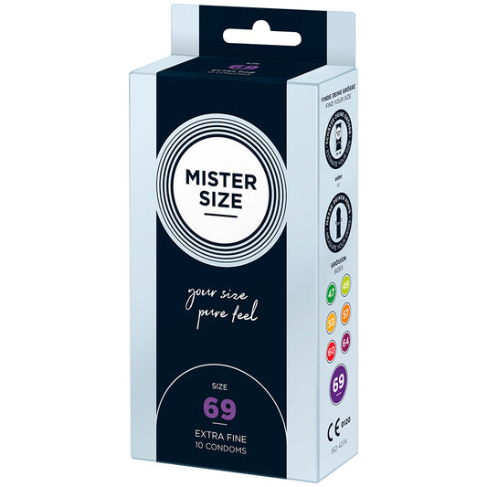Mister Size 69mm Your Size Pure Feel Condoms 10 Pack Mister Size 69mm Your Size Pure Feel Condoms 10 Pack - UABDSM