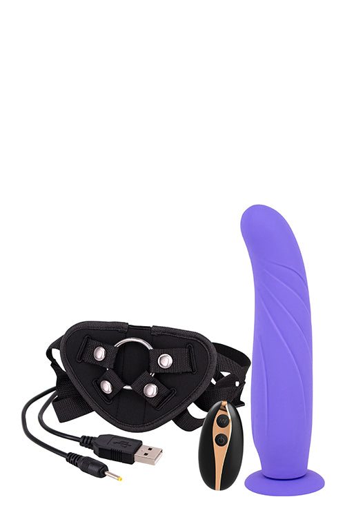 9inch Vibration Dildo Strap-on Purple 9inch Vibration Dildo Strap-on Purple
