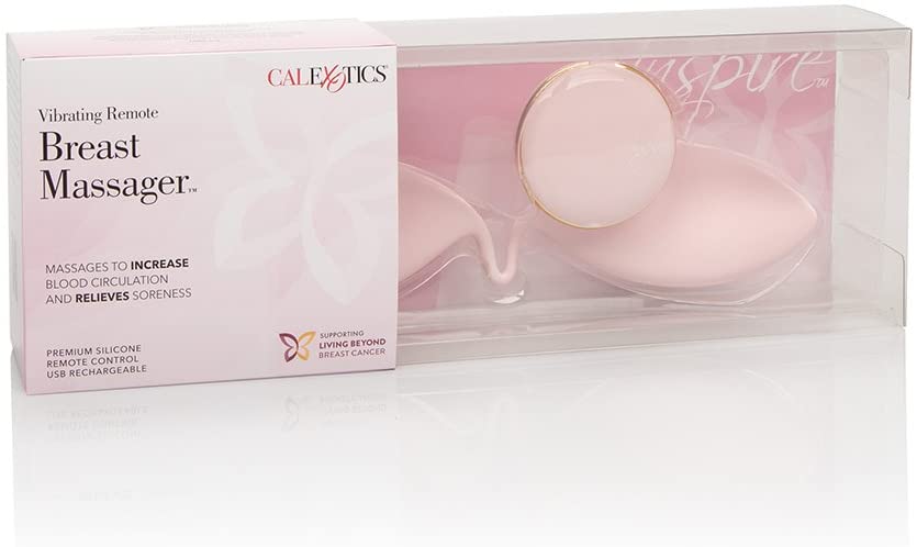 Inspire Vibrating Remote Breast Massager - Pink - UABDSM