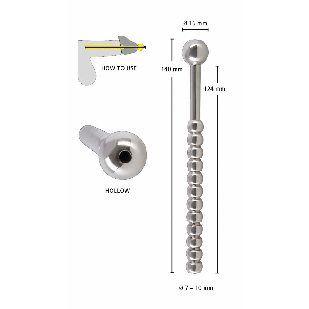 Stainless Steel Piss Play Hollow Penis Plug - UABDSM