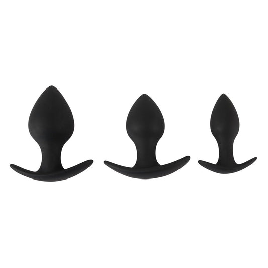 Black Velvet Silicone Three Piece Anal Training Set Black Velvet Silicone Three Piece Anal Training Set - UABDSM