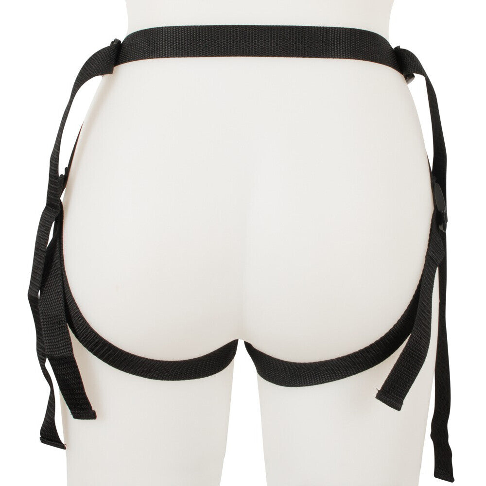 Remote Controlled Vibrating Strap On Black - UABDSM