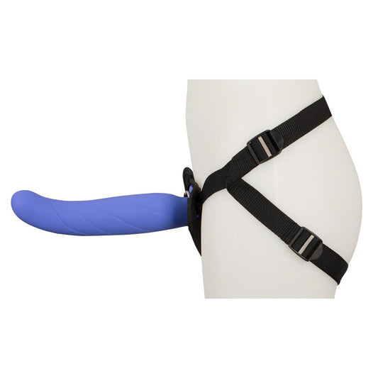 Remote Controlled Vibrating Strap On Purple - UABDSM