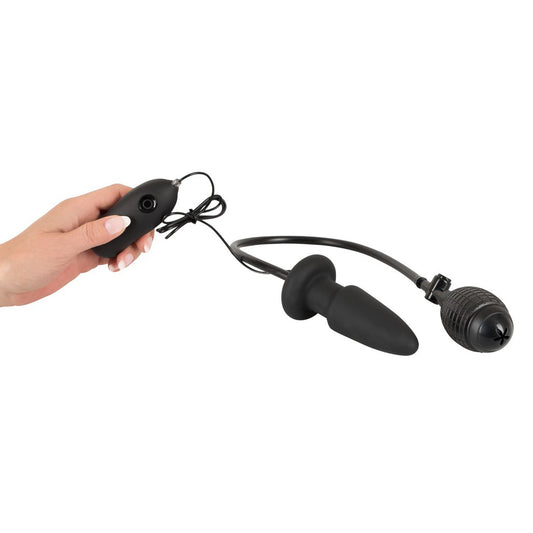 Inflatable And Vibrating Silicone Butt Plug - UABDSM