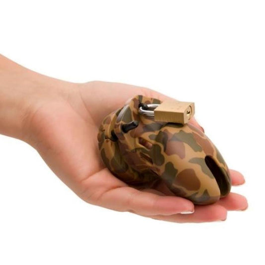 CB-6000S Chastitiy Cock Cage - Camouflage - UABDSM