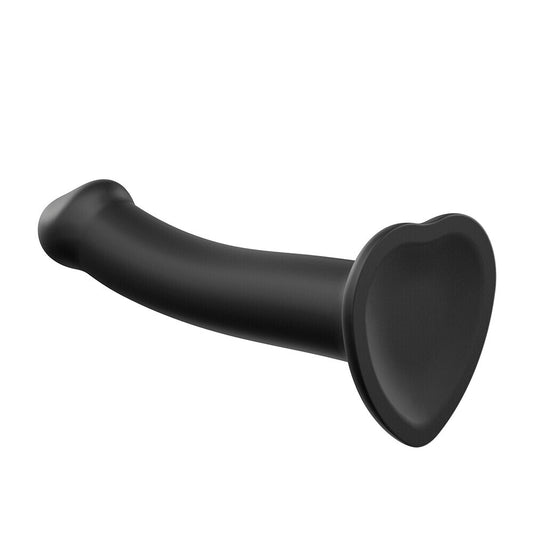 Strap On Me Silicone Dual Density Bendable Dildo Small Black - UABDSM