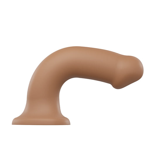 Strap On Me Silicone Dual Density Bendable Dildo Small Caramel - UABDSM