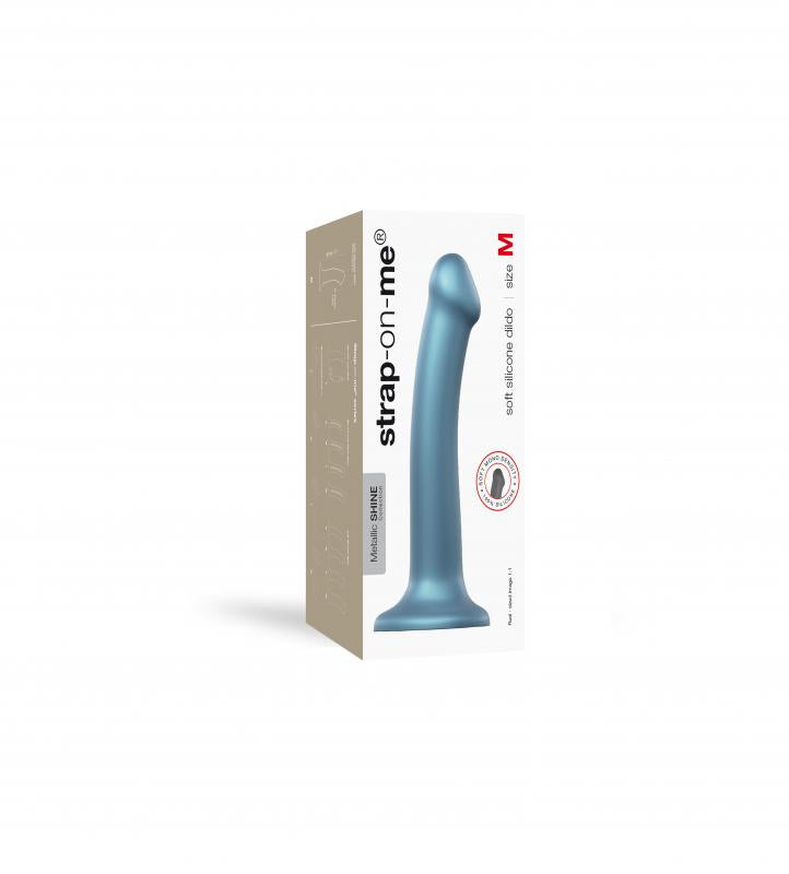 Strap On Me - Silicone Dildo - Blue - M - UABDSM