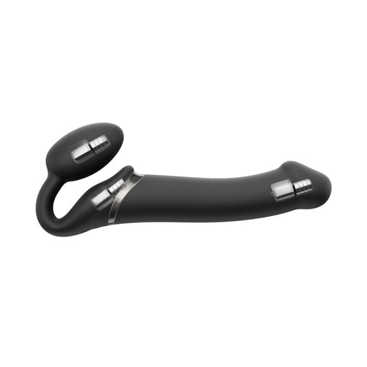Strap On Me - Strapless Vibrating Strap-On Dildo - Size L - Black - UABDSM