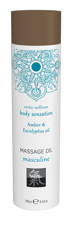 Massage Oil Masculine - Amber & Eucalyptus Massage Oil Masculine - Amber & Eucalyptus - UABDSM