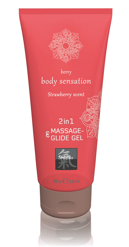 Massage- & Glide Gel 2 In 1 - Strawberry Massage- & Glide Gel 2 In 1 - Strawberry - UABDSM