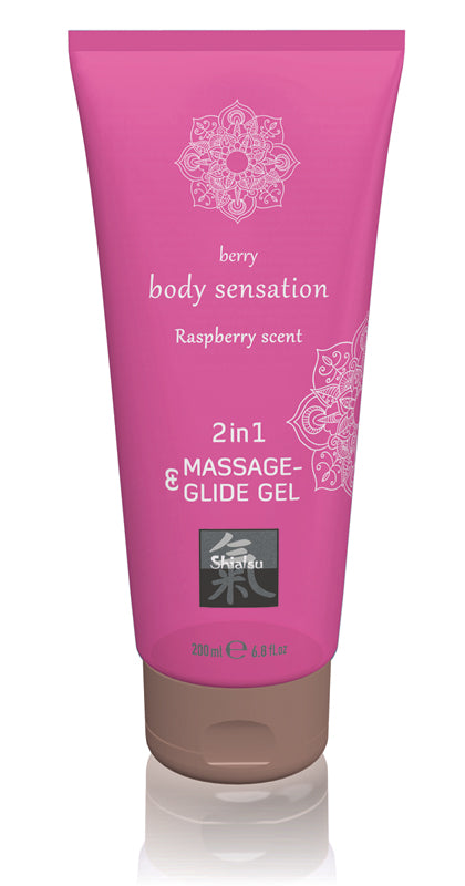 Massage- & Glide Gel 2 In 1 - Raspberry Massage- & Glide Gel 2 In 1 - Raspberry - UABDSM