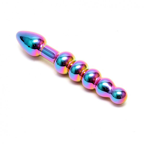 Sensual Multi Coloured Glass Laila Anal Probe - UABDSM