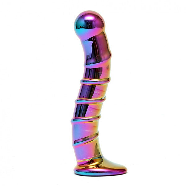 Sensual Multi Coloured Glass Nikita Dildo - UABDSM