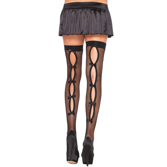 Leg Avenue Keyhole Backseam Thigh Highs UK 6 to 12 Leg Avenue Keyhole Backseam Thigh Highs UK 6 to 12 - UABDSM