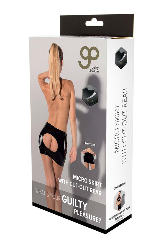 Gp Datex Mini Skirt With Cut-out Rear M