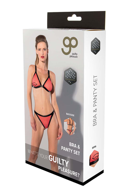 Gp Printed Bra & Panty Set L