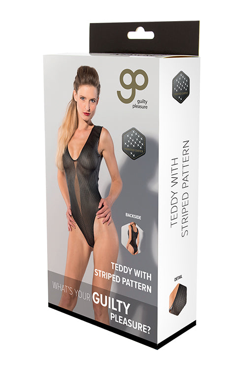 Gp Printed Datex Striped Teddy M