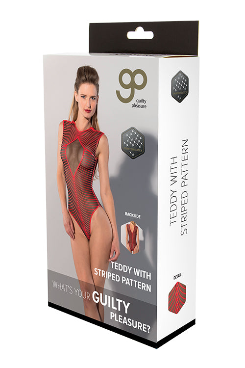 Gp Printed Datex Striped Teddy Red Xl