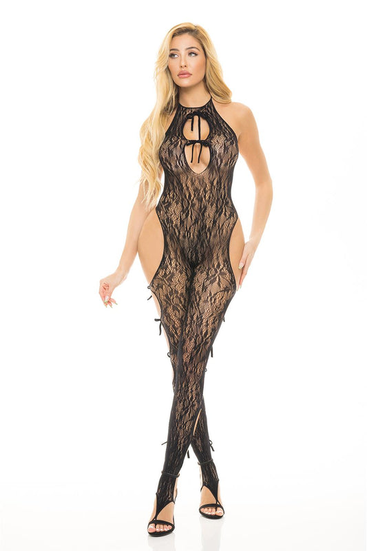 Love Me Harder Bodystocking Black Os Love Me Harder Bodystocking Black Os