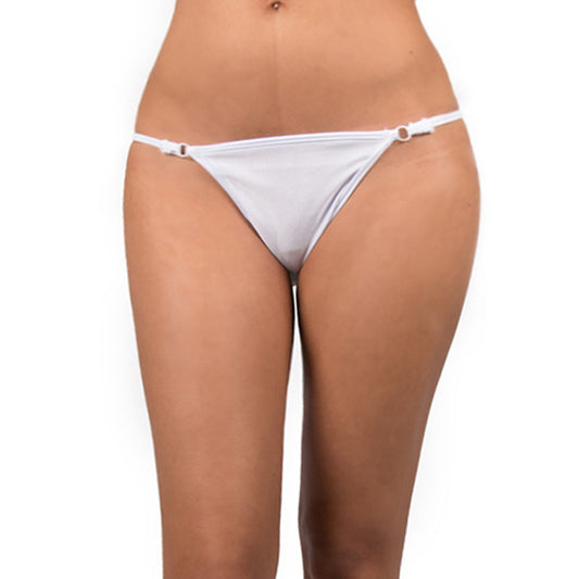 White Thong With Silver Details White Thong With Silver Details - UABDSM