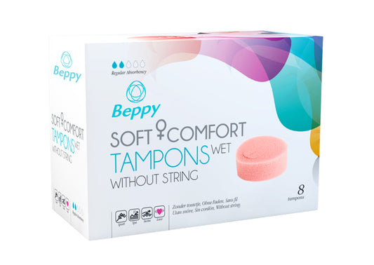 Beppy Soft + Comfort Tampons WET - 8 Pcs Beppy Soft + Comfort Tampons WET - 8 Pcs - UABDSM