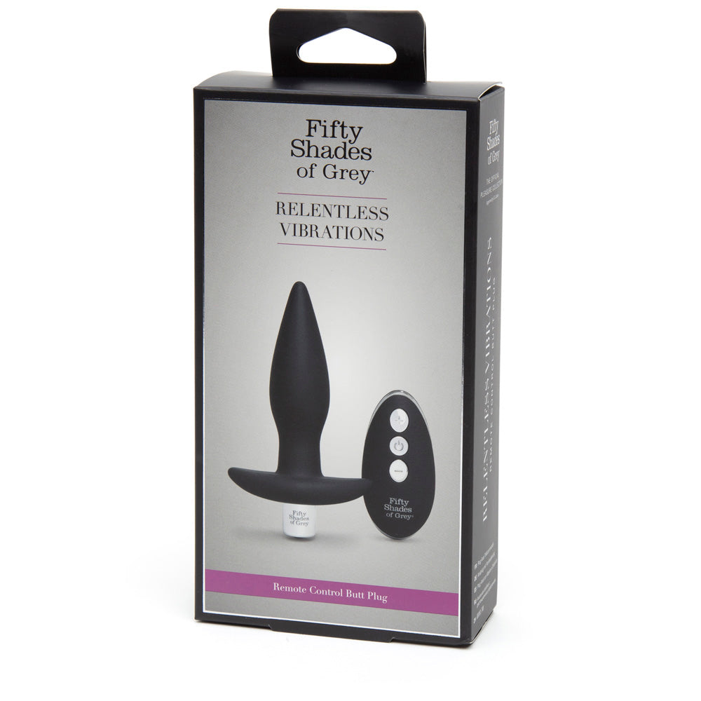 Fifty Shades of Grey Relentless Vibrations Remote Control Butt Plug - UABDSM