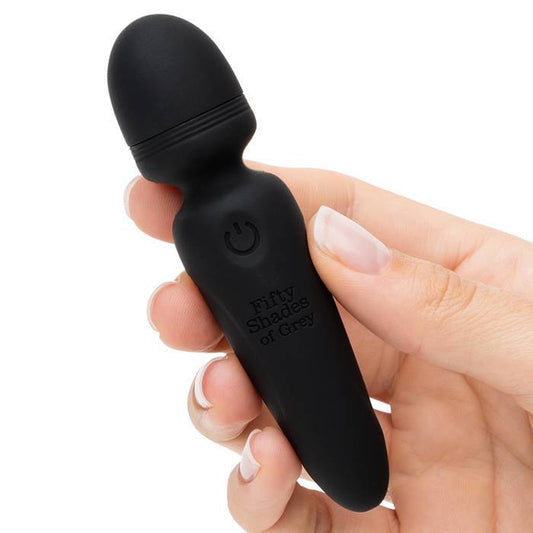 Fifty Shades of Grey Sensation Rechargeable Mini Wand Vibrator - UABDSM