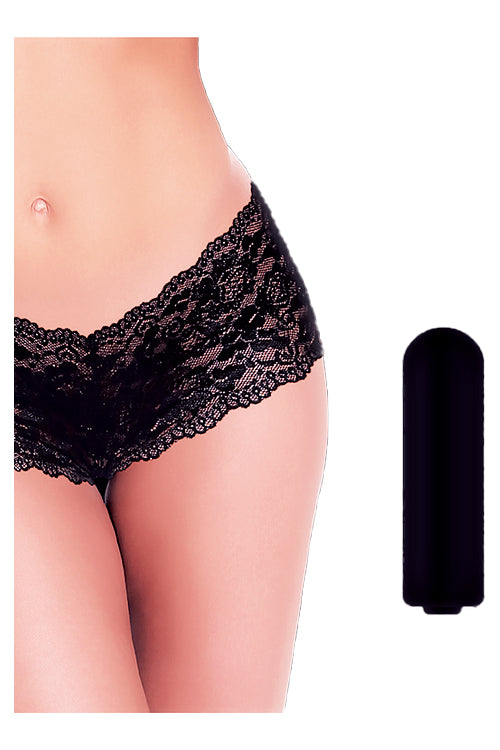 A&e Cheeky Panty With Bullet Black A&e Cheeky Panty With Bullet Black