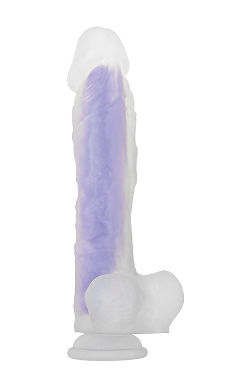 Evolved Luminous Dildo Stud Purple Evolved Luminous Dildo Stud Purple