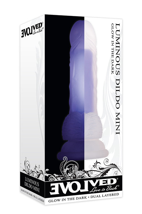 Evolved Luminous Dildo Mini Purple