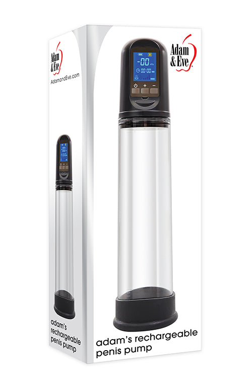 A&e Adams Rechargable Penis Pump Clear