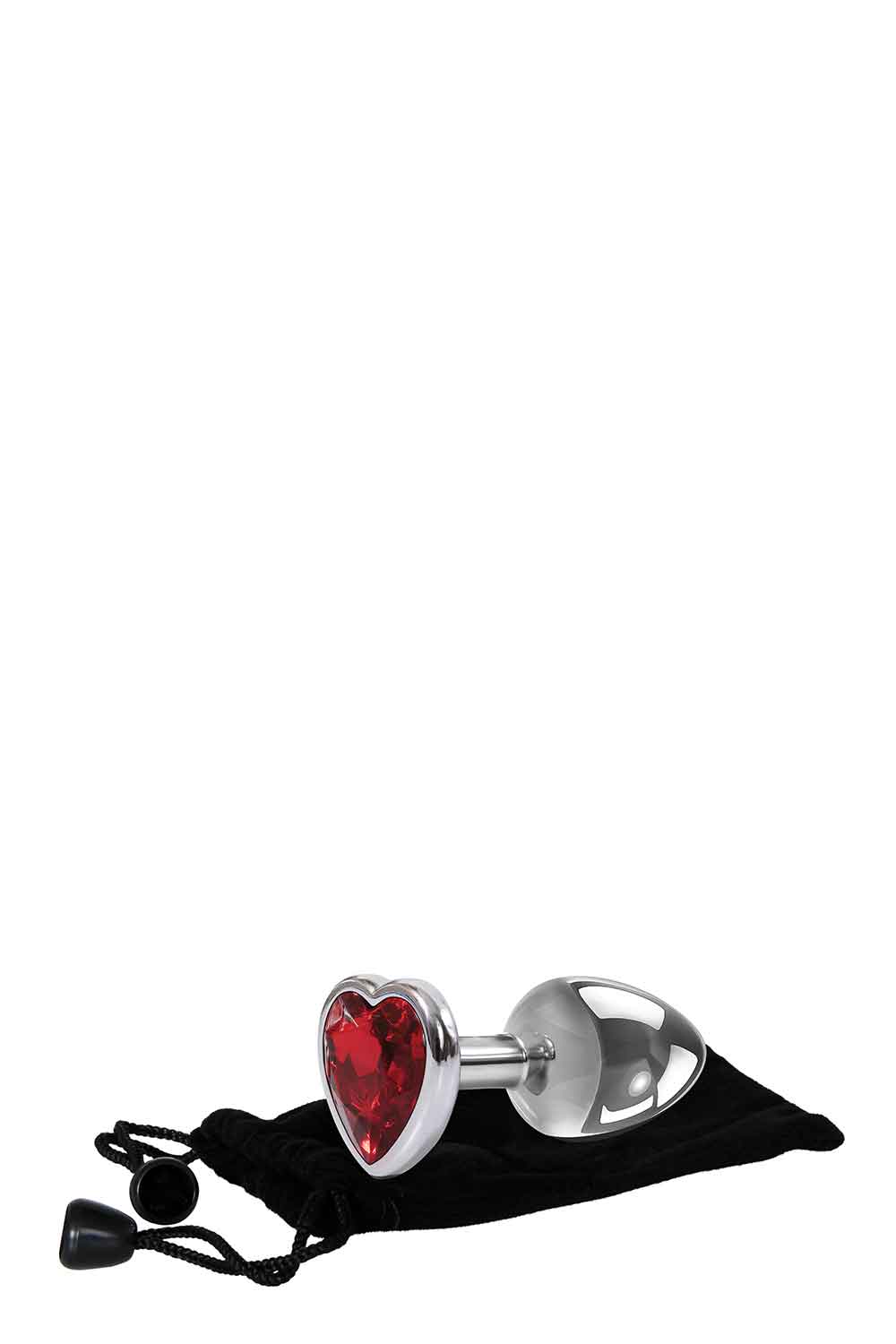 A&e Adams Red Heart Gem Anal Plug Large