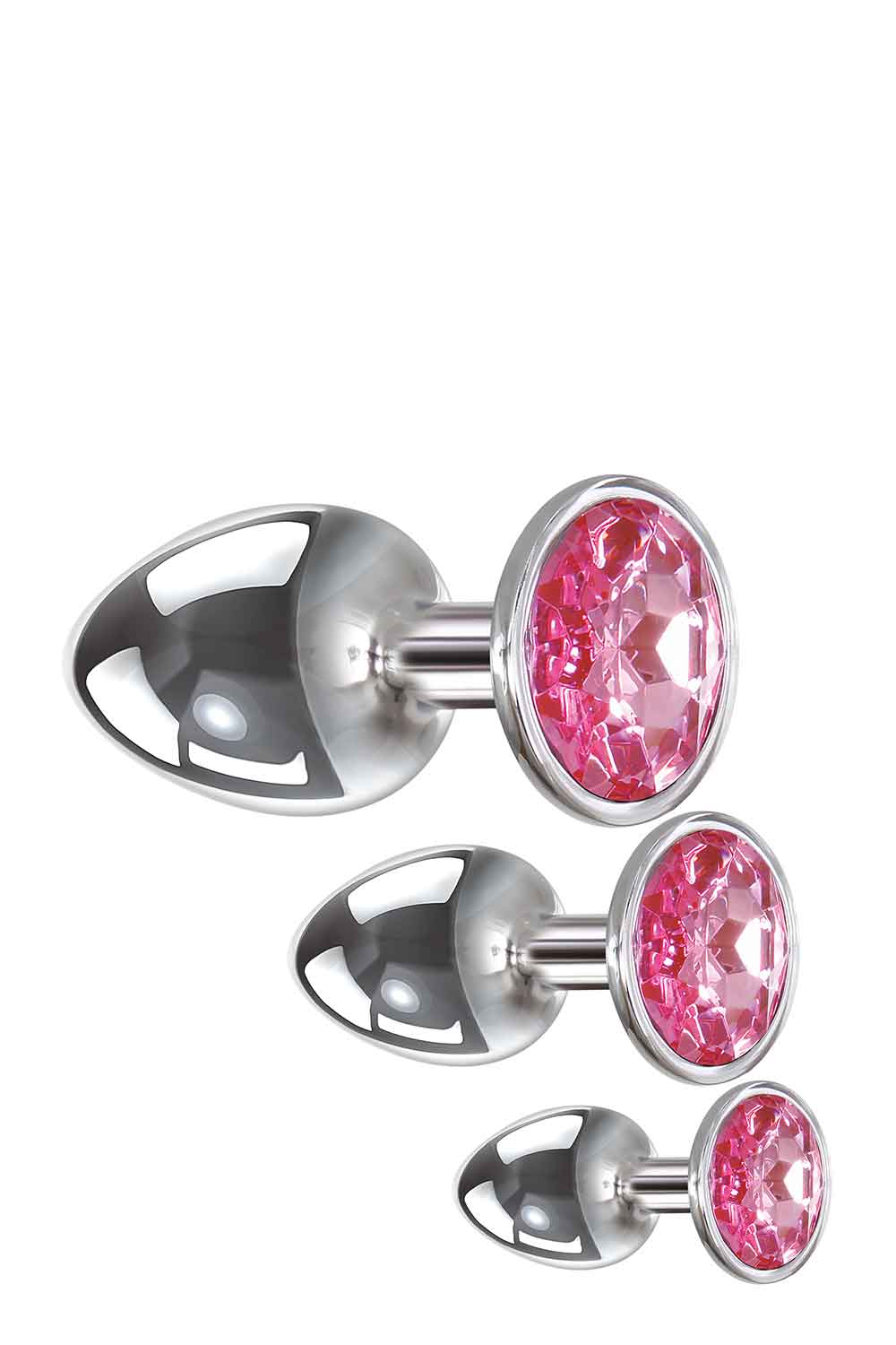 A&e Adams Pink Gem Anal Plug Set