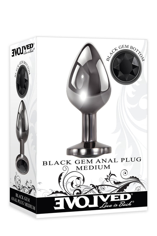 Black Gem Anal Plug Medium