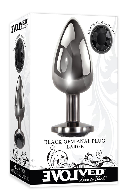 Black Gem Anal Plug Large