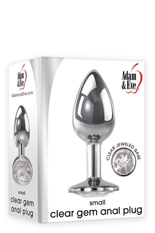 A&e Clear Gem Anal Plug Small