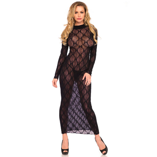 Leg Avenue Long Sleeved Long Dress UK 6 to 12 Leg Avenue Long Sleeved Long Dress UK 6 to 12 - UABDSM