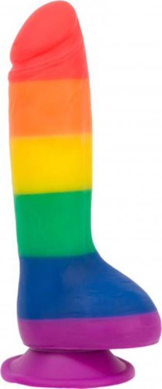 Addiction - Justin Rainbow Silicone Dildo - 19 Cm Addiction - Justin Rainbow Silicone Dildo - 19 Cm - UABDSM