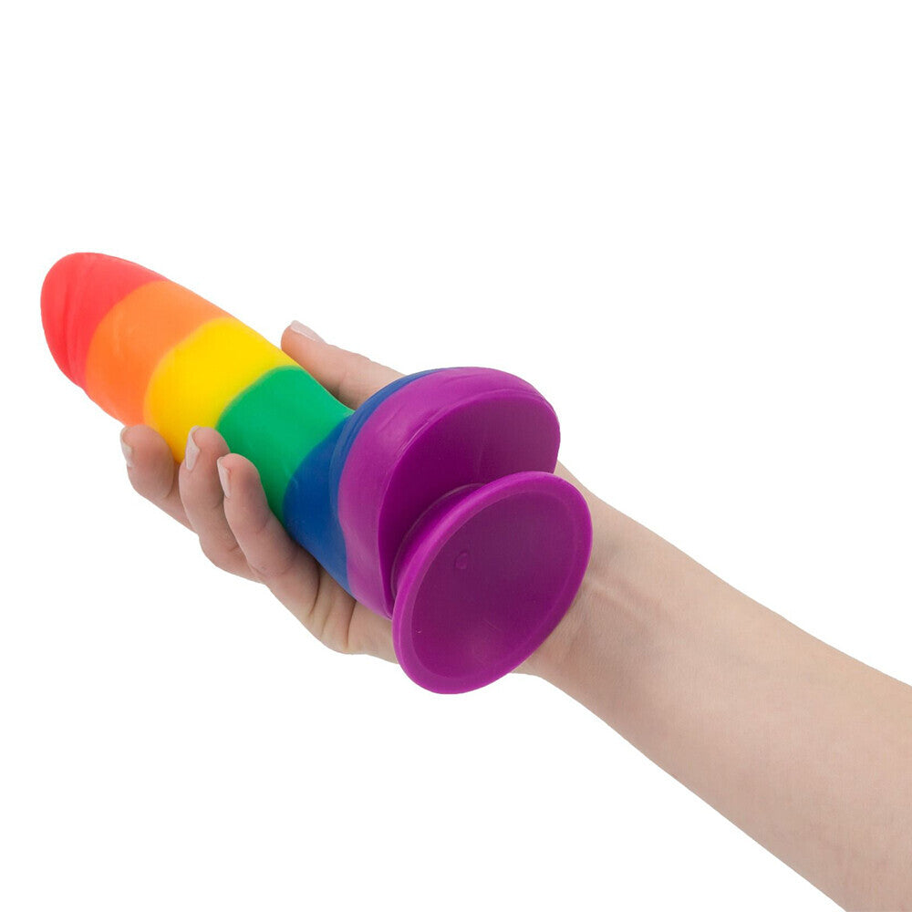 Addiction Justin 8 Inch Rainbow Dildo - UABDSM