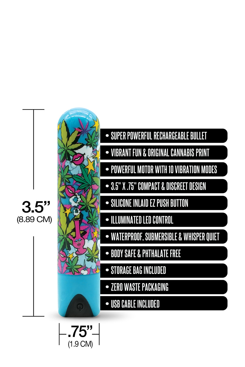 Prints Charming Buzzed Bullet Stoner Chick