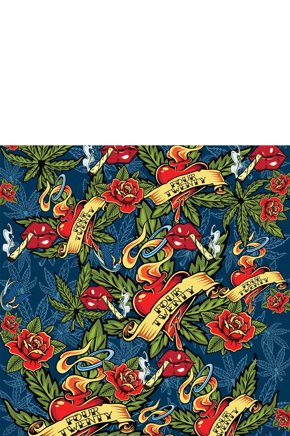 Prints Charming Buzzed 5 Mini Vibe Blue Dream