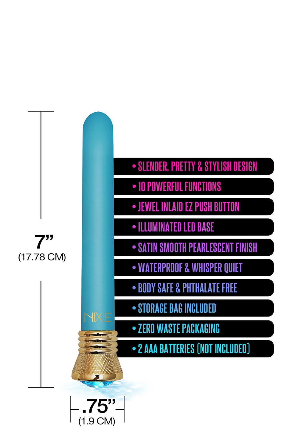 Nixie Jewel Satin Classic Vibe Aquamarine