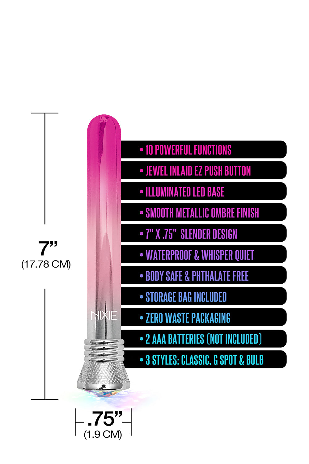 Nixie Jewel Ombre Classic Vibe Pink Glow