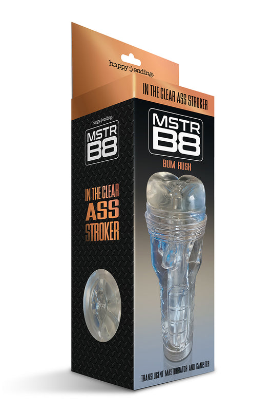 Happy Ending Mstr B8 In The Clear Anal Stroker Bum Rush Canister
