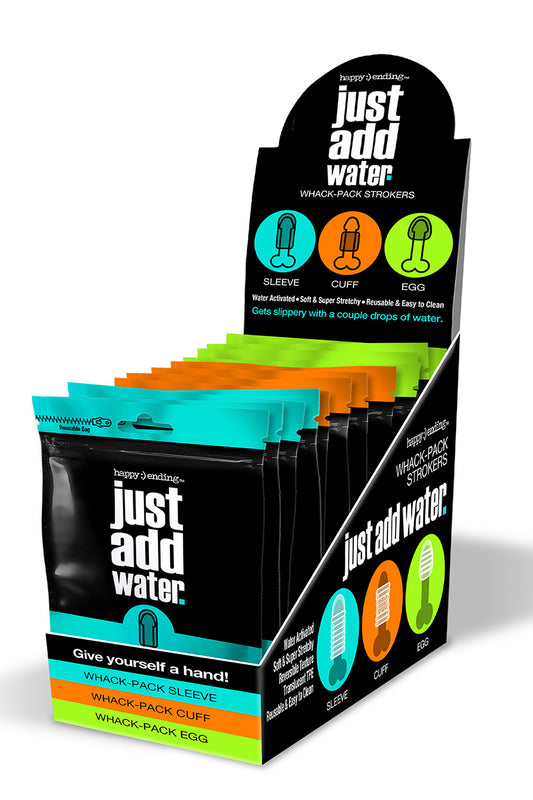 Happy Ending Just Add Water Whack Pack P.o.p Self Lubricating 12 Pc Assorted Happy Ending Just Add Water Whack Pack P.o.p Self Lubricating 12 Pc Assorted