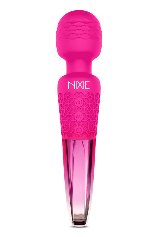 Nixie  Rechargeable Wand Massager Pink Ombre Metallic